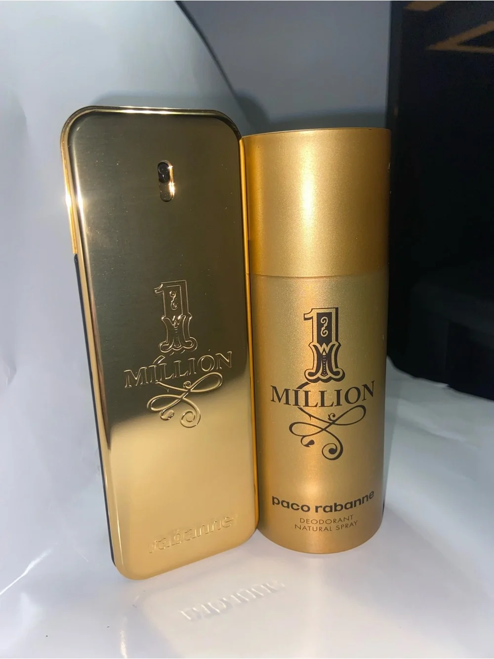Paco Rabanne 1 Million Men's Gold Bottle and Deodorant Set